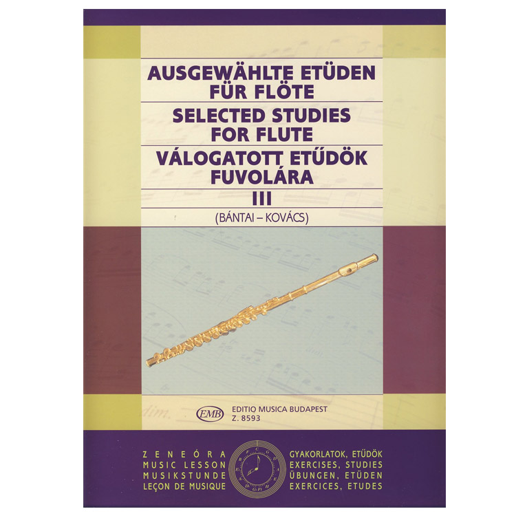 [REF2820] Estudios Selectos para Flauta Bantai Kovacs Vol 3