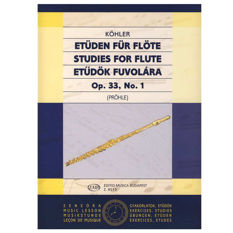 op.33 - Nº 1 Estudios para flauta Kölher