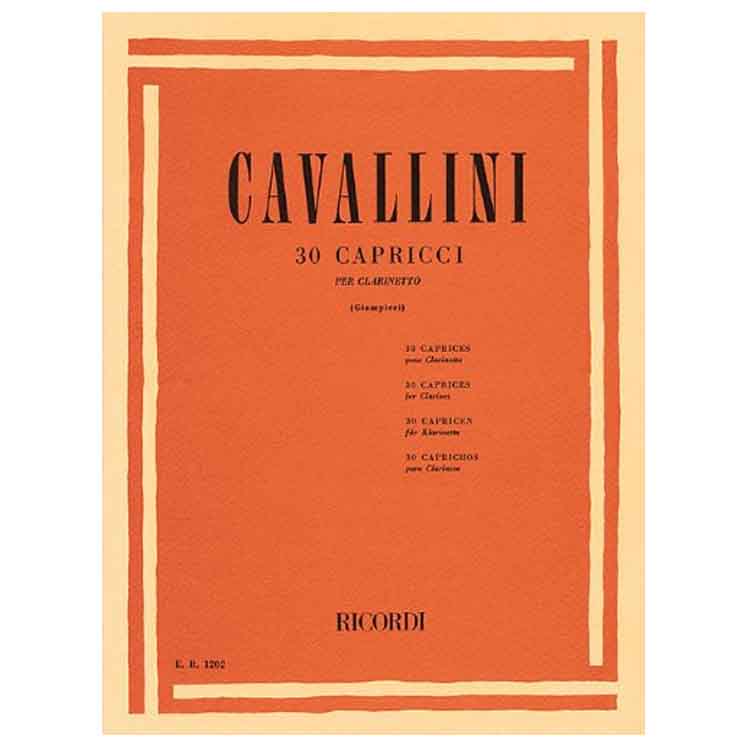 30 Caprichos Clarinete Cavallini