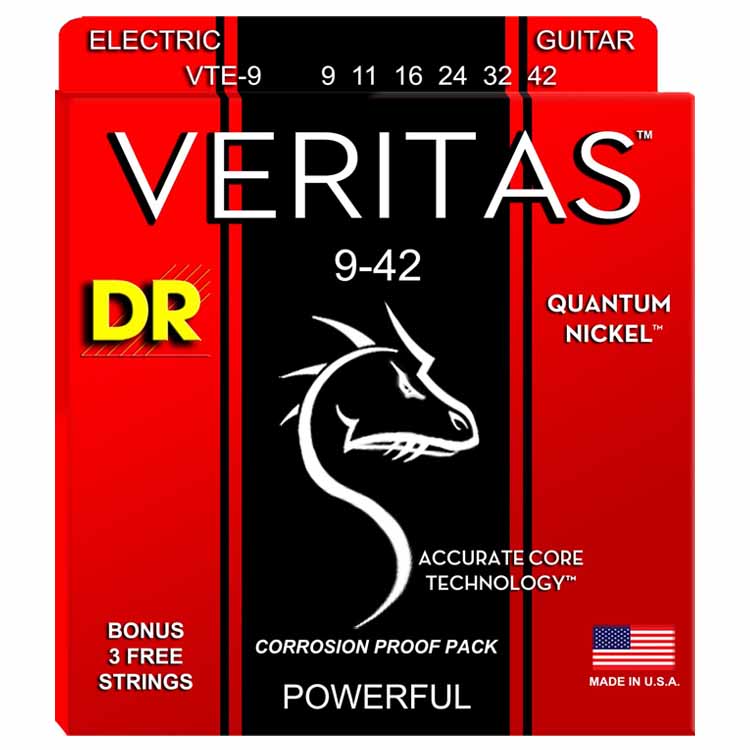 DR Cuerdas Guitarra Eléctrica Veritas 9-42