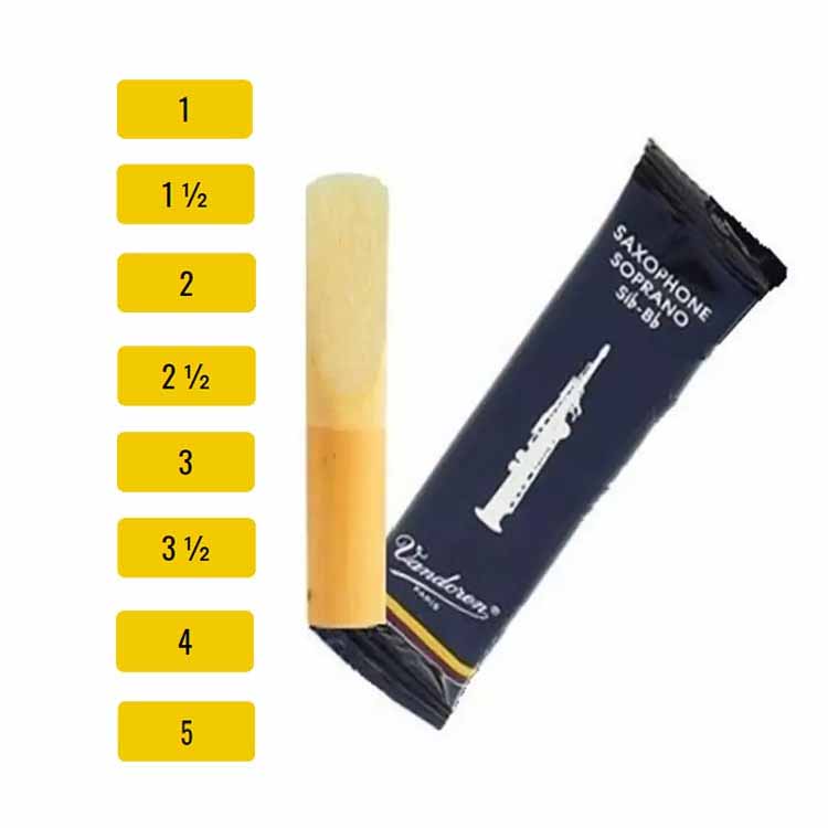 Caña Saxo Soprano Sib Tradicional Vandoren (1)