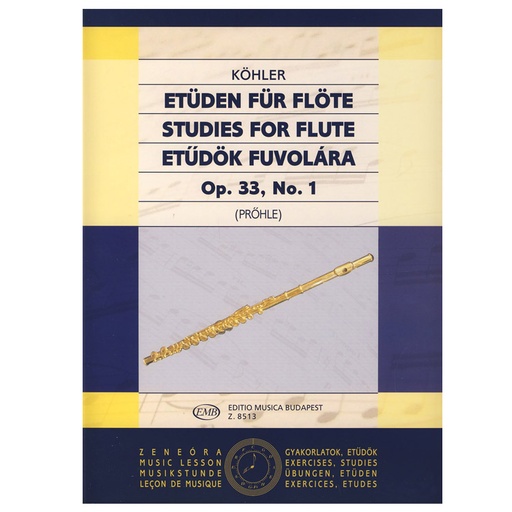 op.33 - Nº 1 Estudios para flauta Kölher