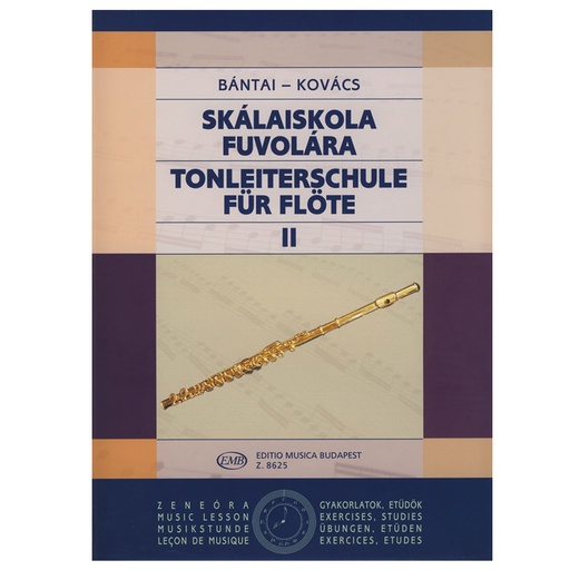 [9790080086254] Skálaiskola flauta Bantai Kovacs Vol 2