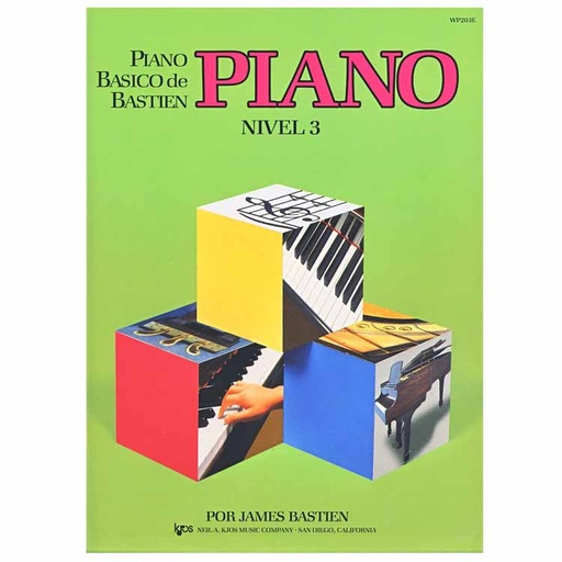 [100000001550] Piano Básico Bastien- Nivel 3