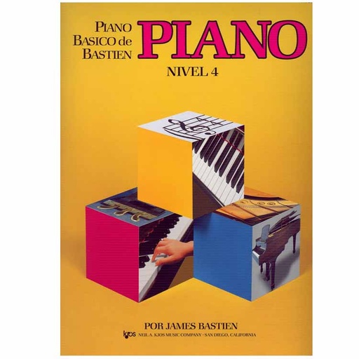 [100000001365] Piano Básico Bastien - Nivel 4