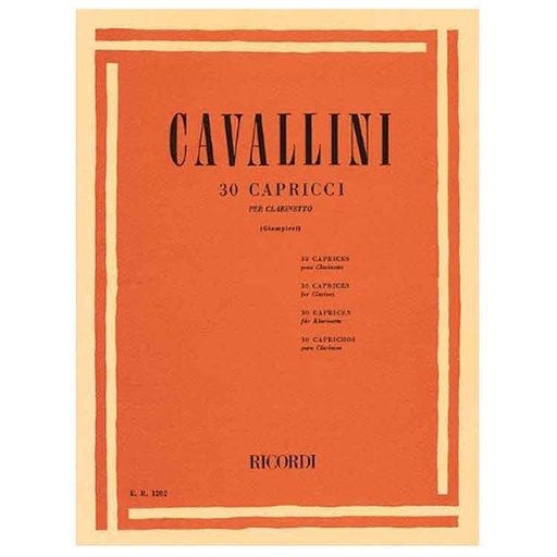 [9790041812021] 30 Caprichos Clarinete Cavallini