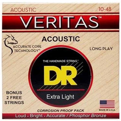 [600781006460] DR Cuerdas Guitarra Acústica Veritas 10-48